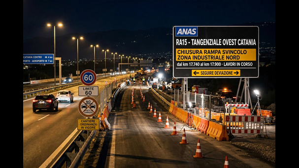 Lavori di manutenzione e riqualificazione delle barriere: scattano le chiusure notturne dello svincolo